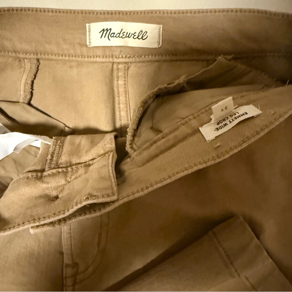 Madewell The Emmett Wide-Leg Crop Pant: Welt Pocket Edition - Picture 6 of 7